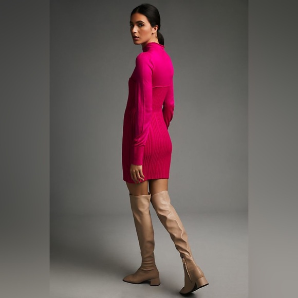 ✨ Anthropologie Turtleneck Sweater Dress Sz XL - Picture 3 of 5